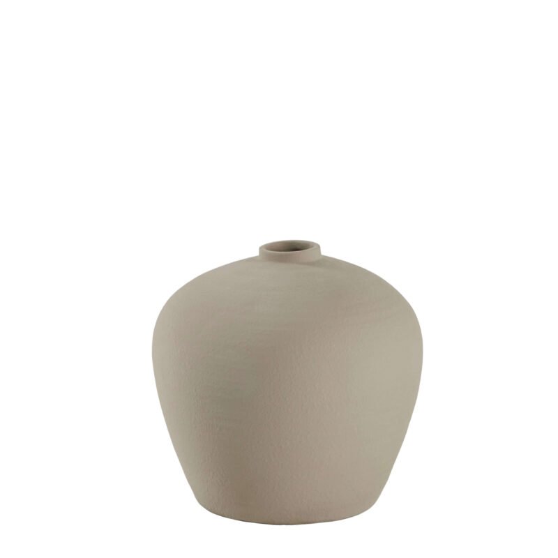 Dekoratyvinė smėlio spalvos vaza